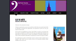 Desktop Screenshot of clef-de-voute.ch