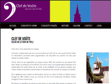 Tablet Screenshot of clef-de-voute.ch